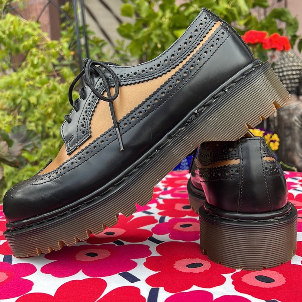 🏴 Dr. Martens MIE Vintage Platform 2-Tone Chunky Brogue Y2K Oxfords UK 7 - Picture 17 of 17